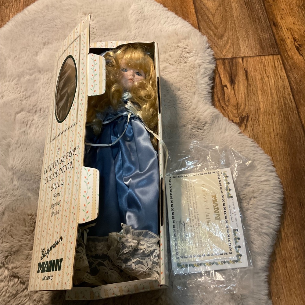 Seymour Mann Doll Connoisseur Collection Porcelain Hand Painted Original Box